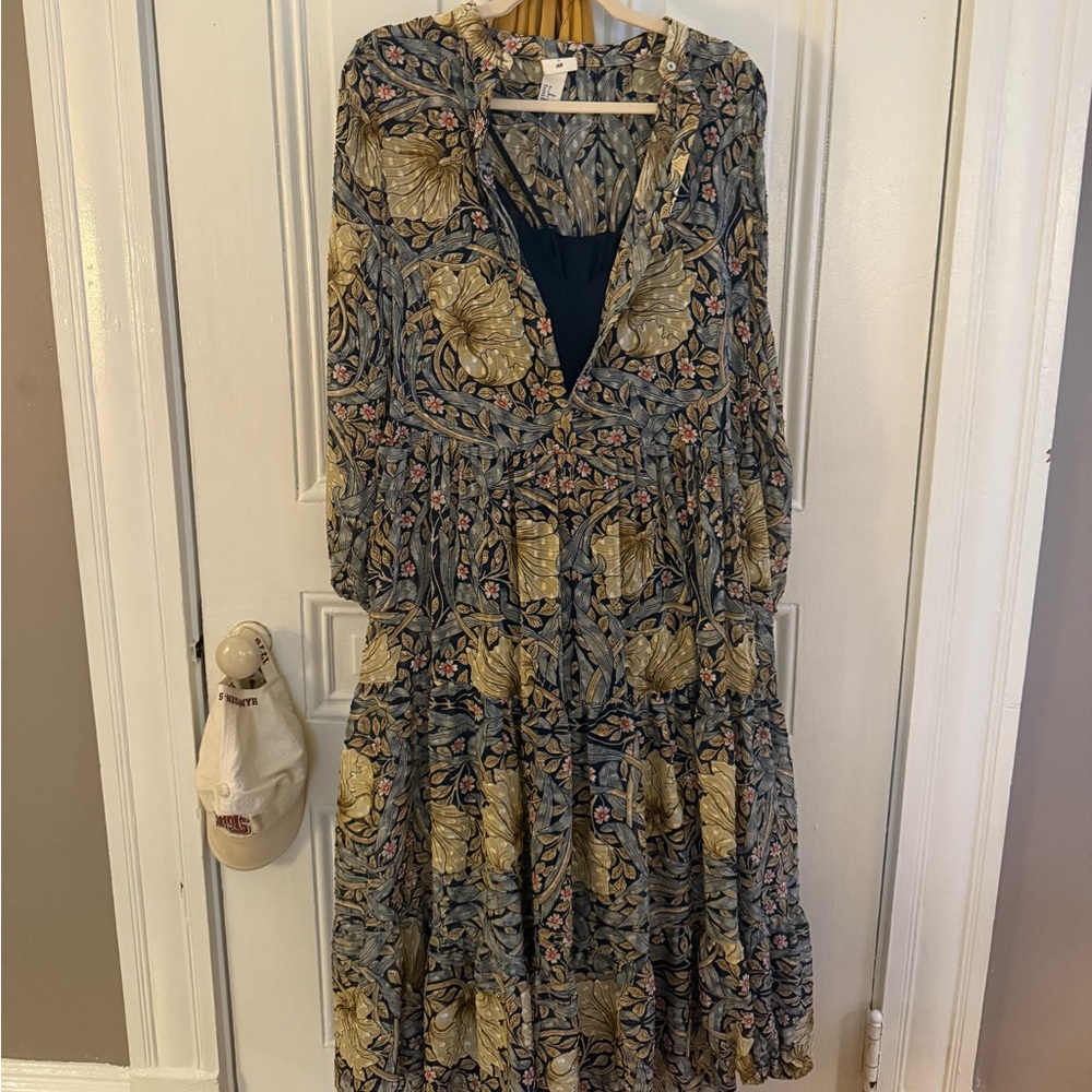 H&M X William Morris and co maxi dress